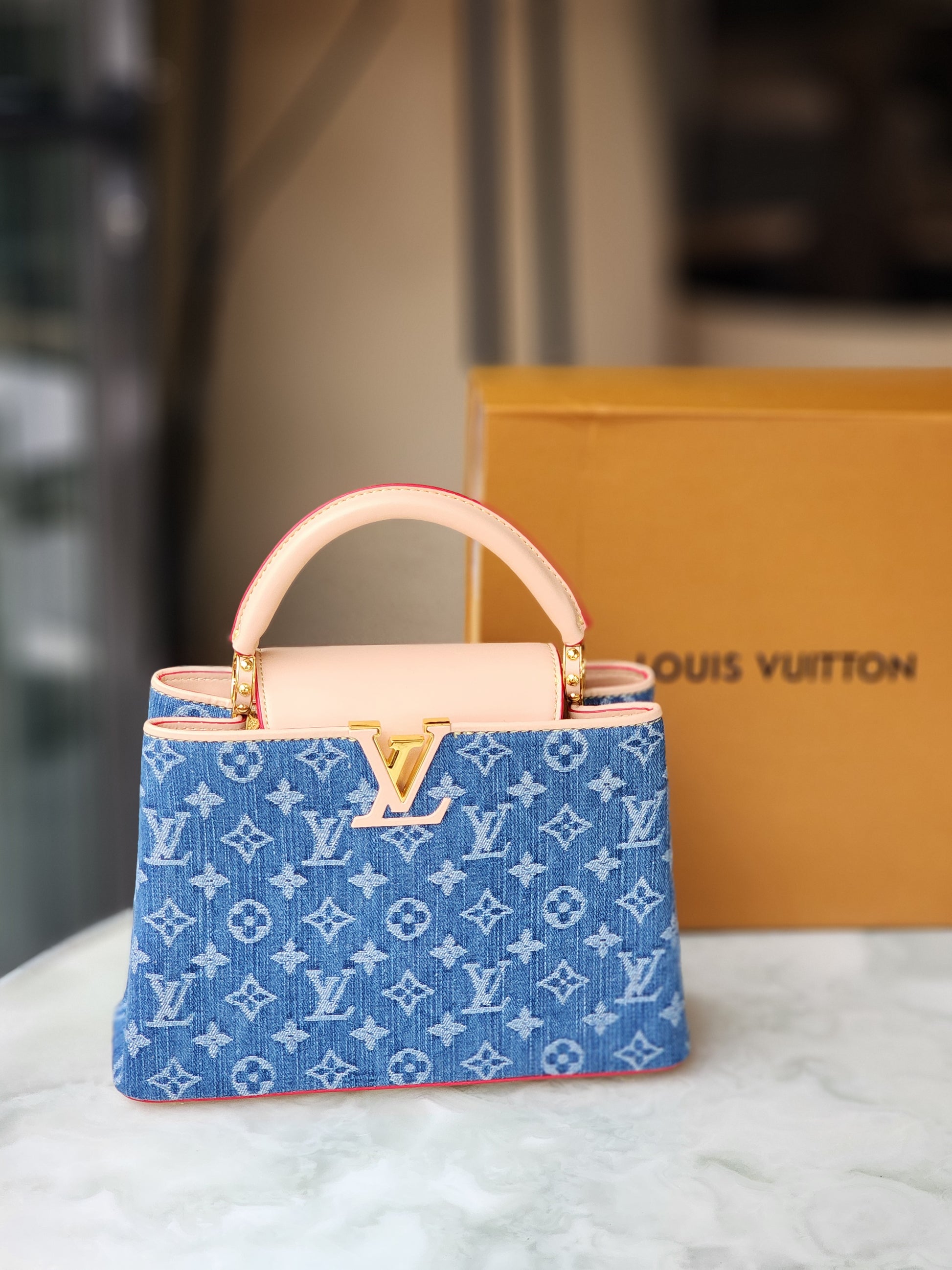 Denim Monogram bag