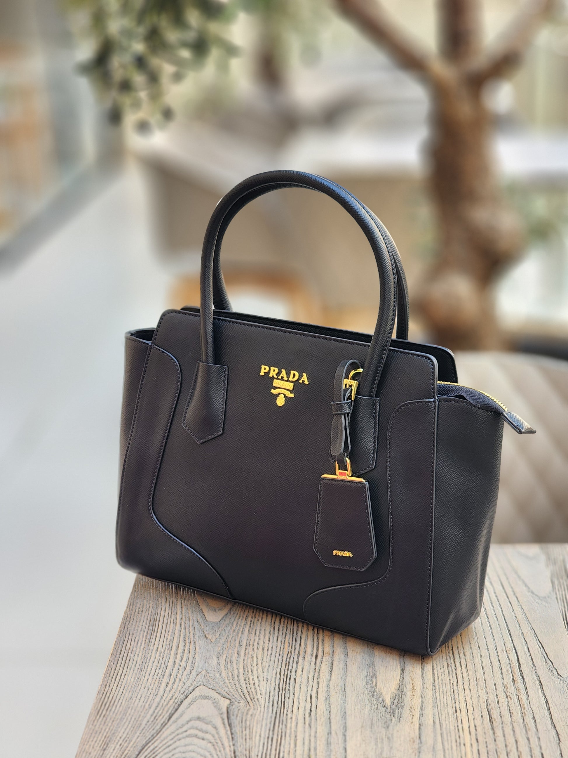 Black Structured Tote