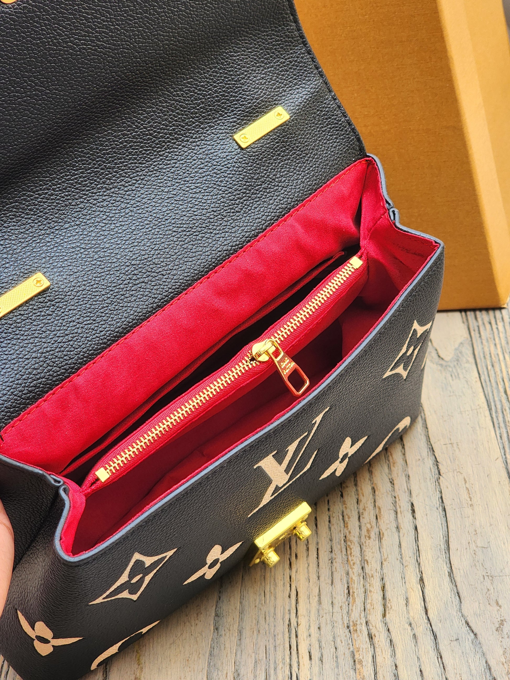 Top handle crossbody bag