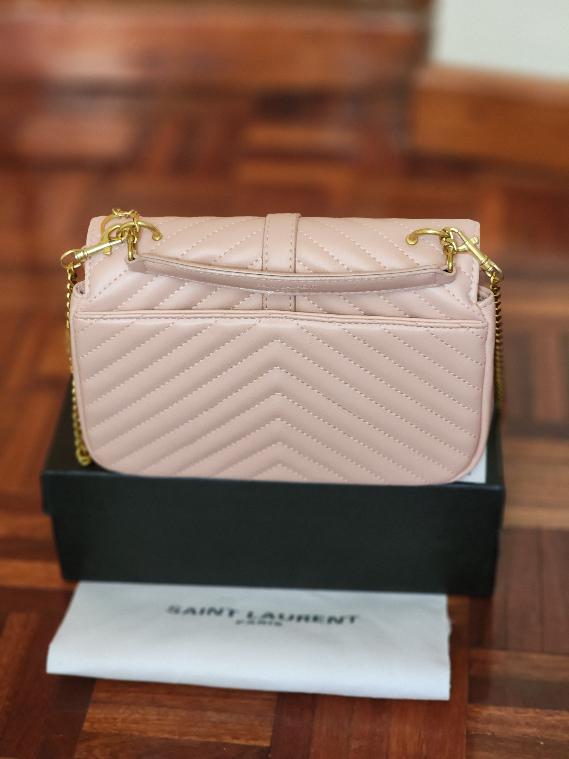 Quilted Chain Sling Bag