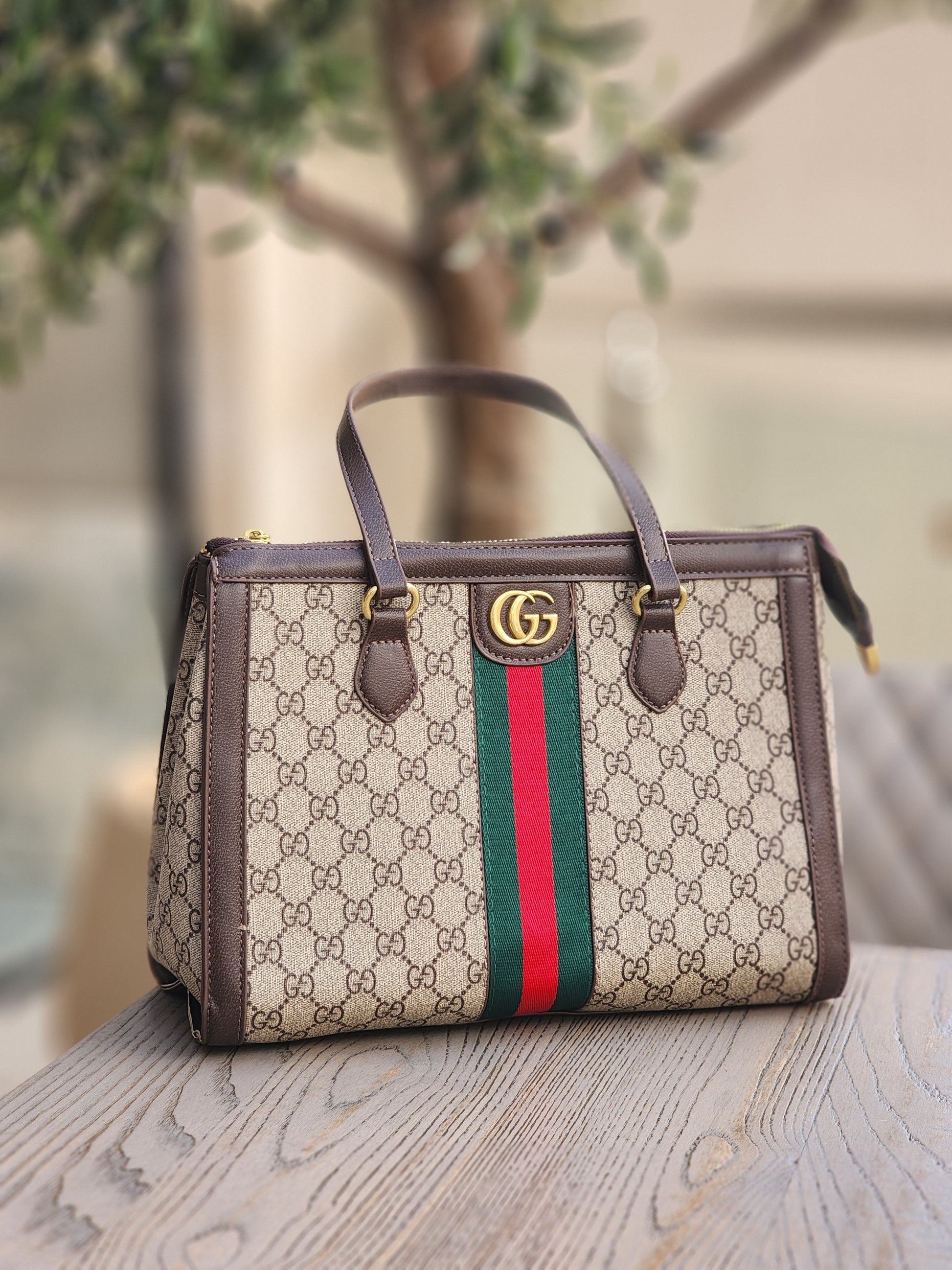 Monogram structured Tote