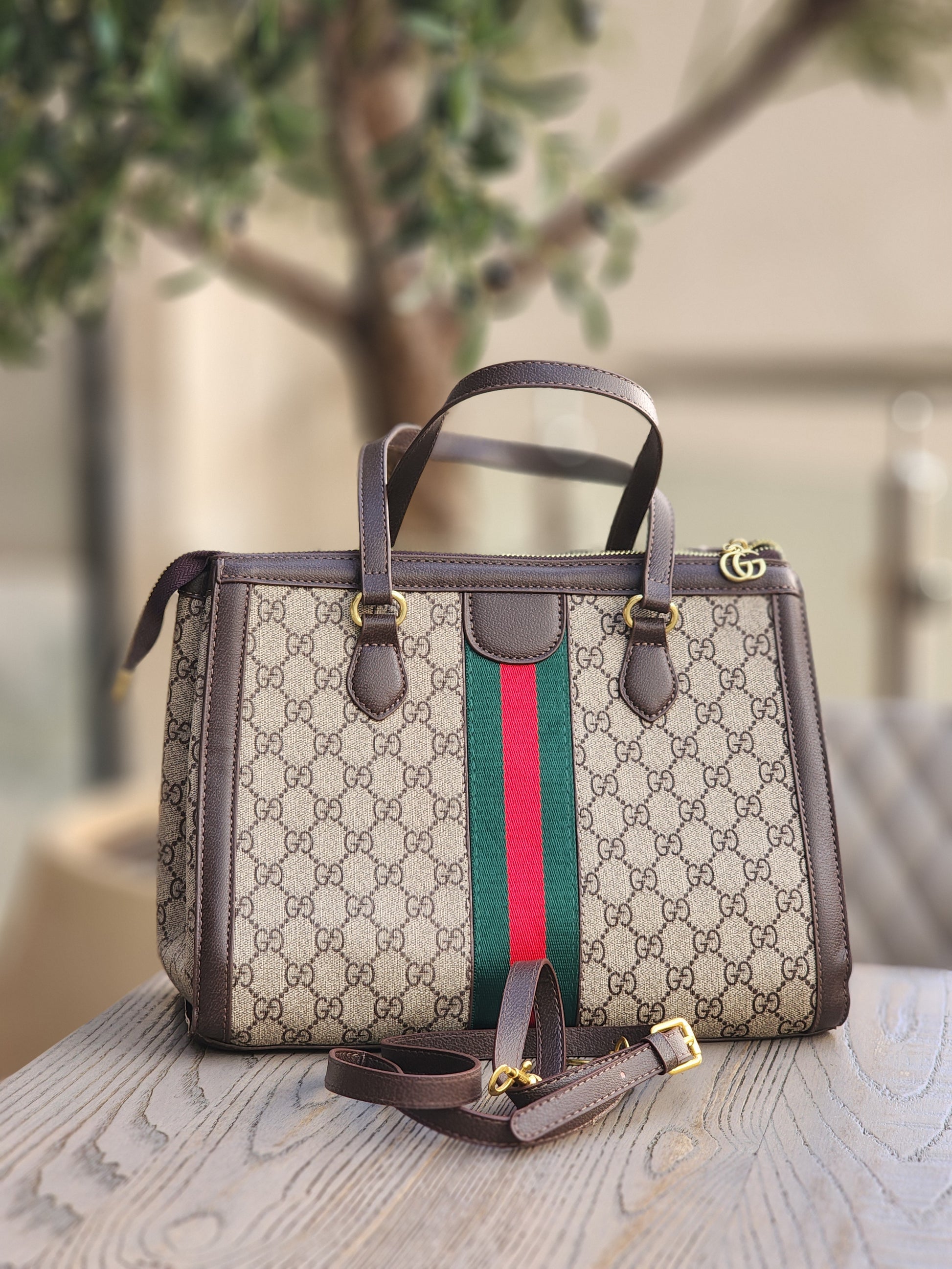 Monogram structured Tote