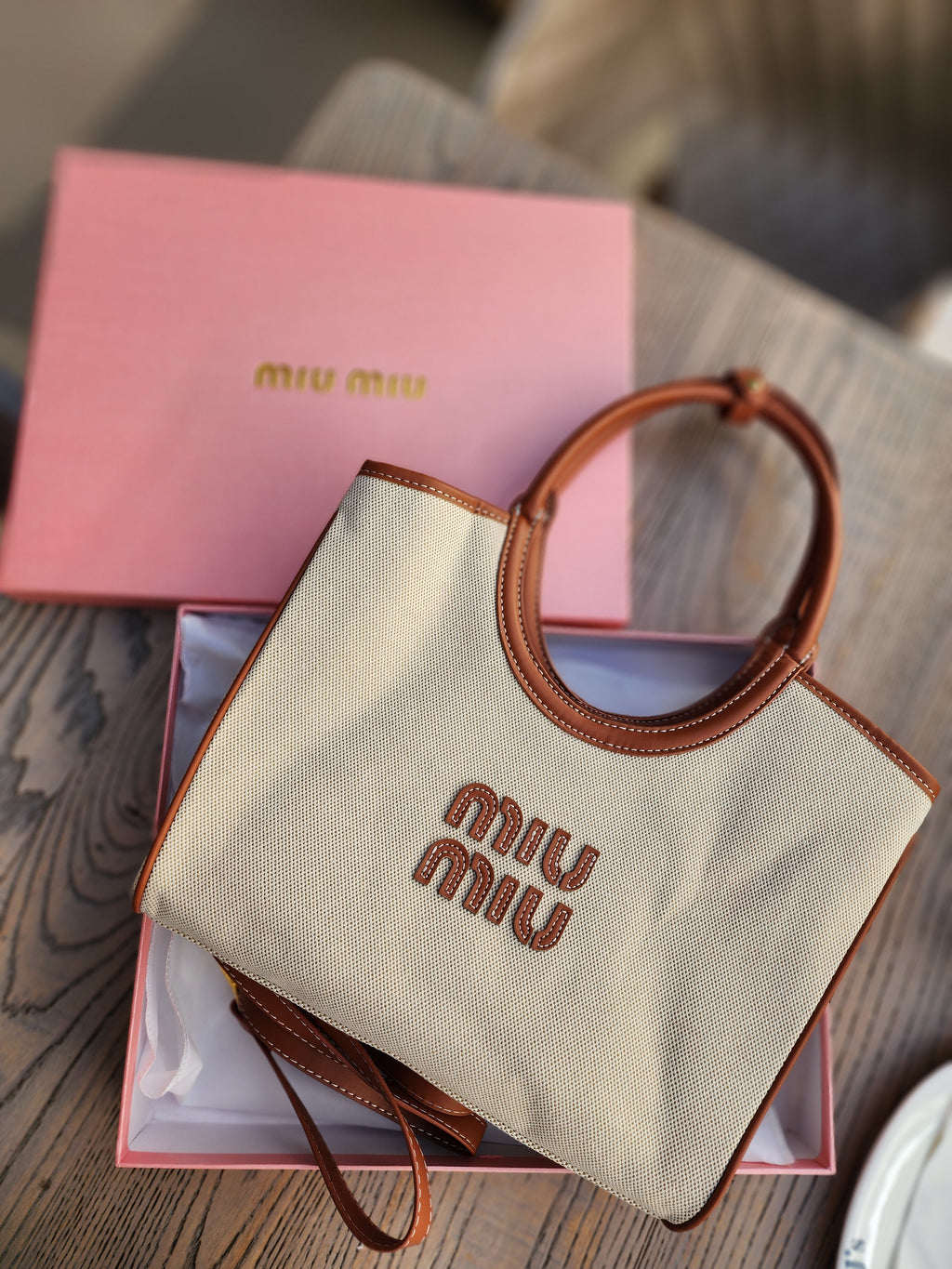 Mini Canvas Top-Handle Bag