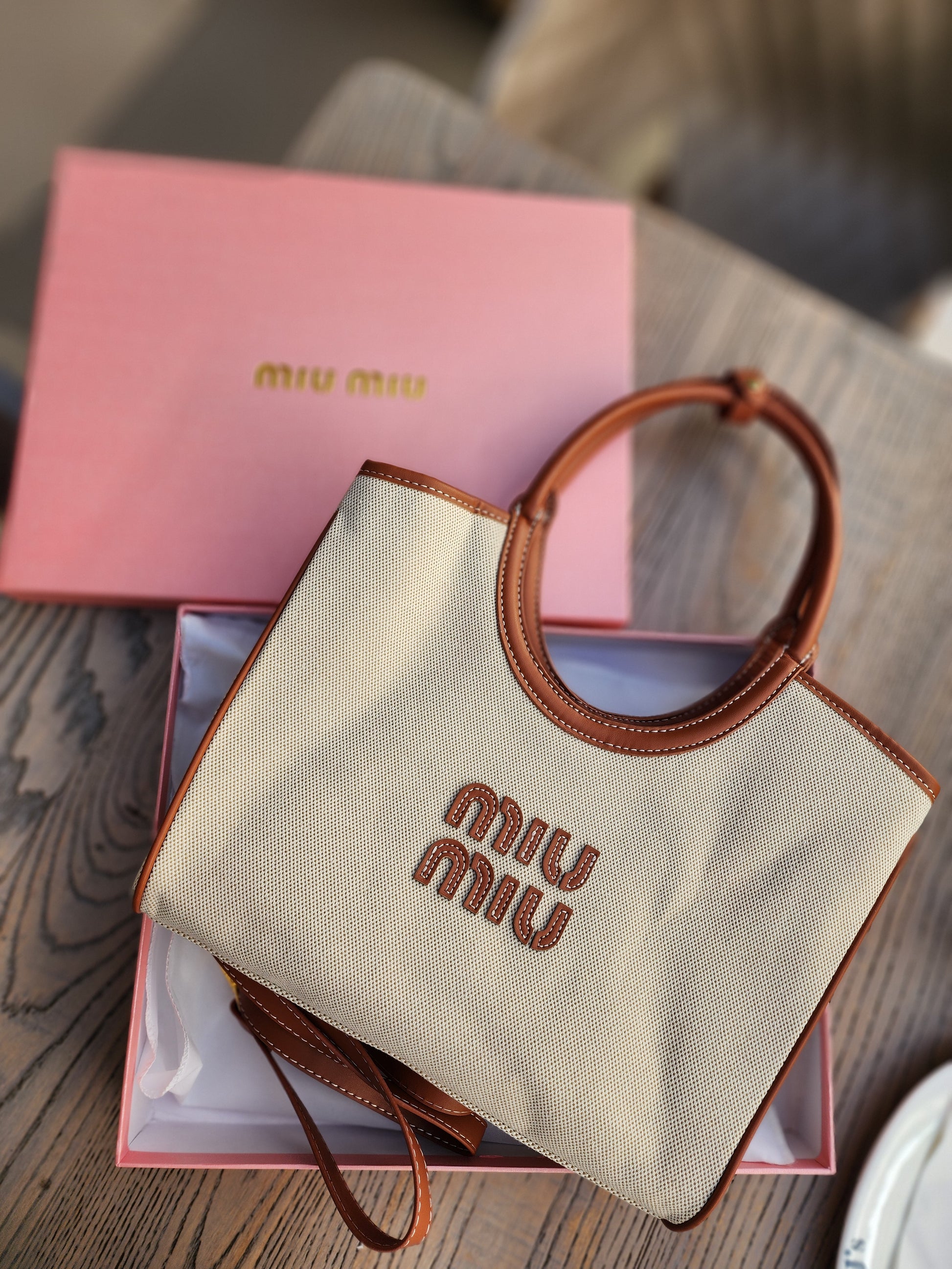 Mini Canvas Top-Handle Bag