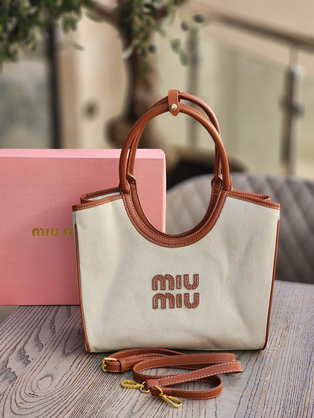 Mini Canvas Top-Handle Bag