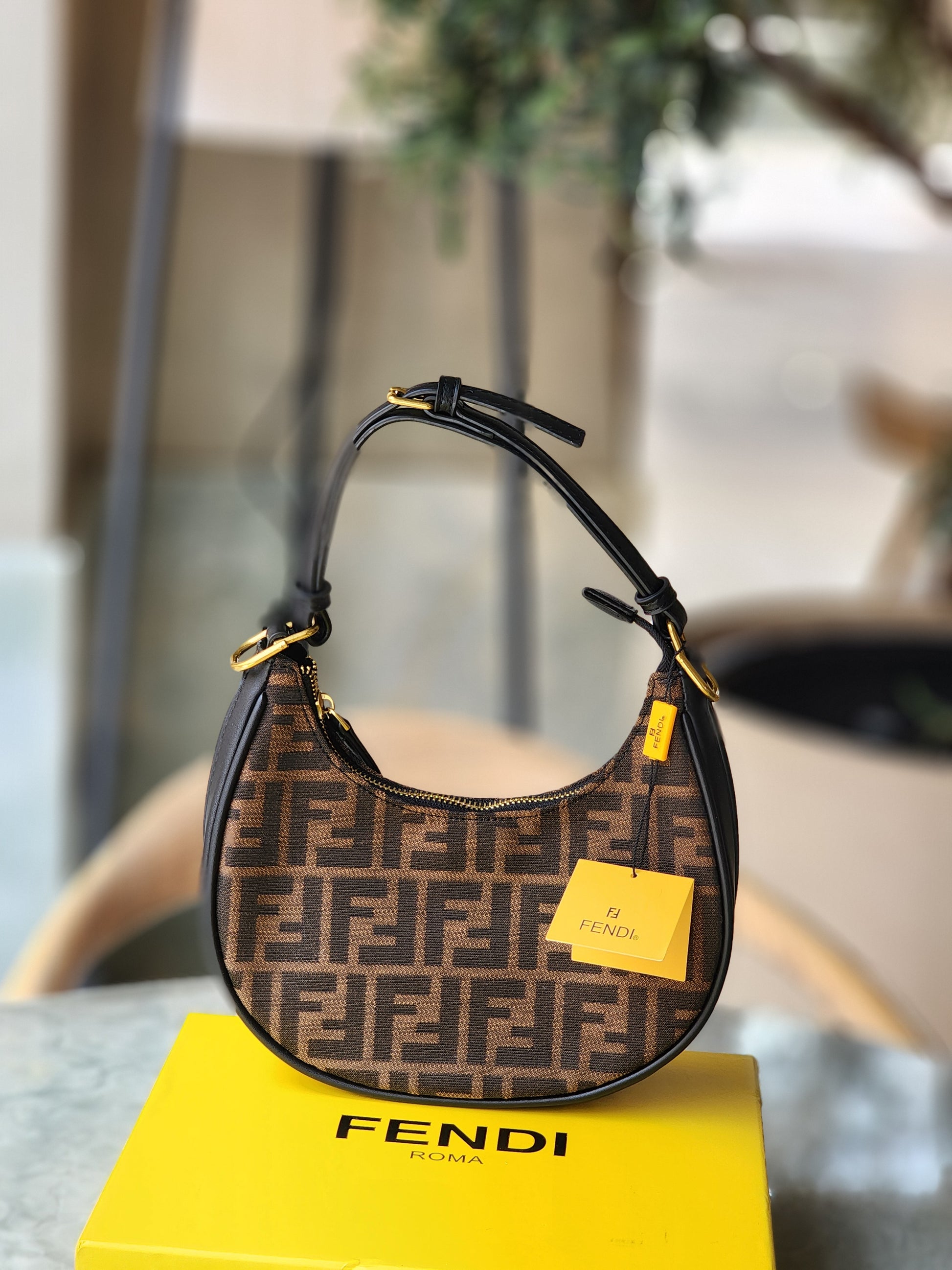 Moon Bag – Monogram Brown