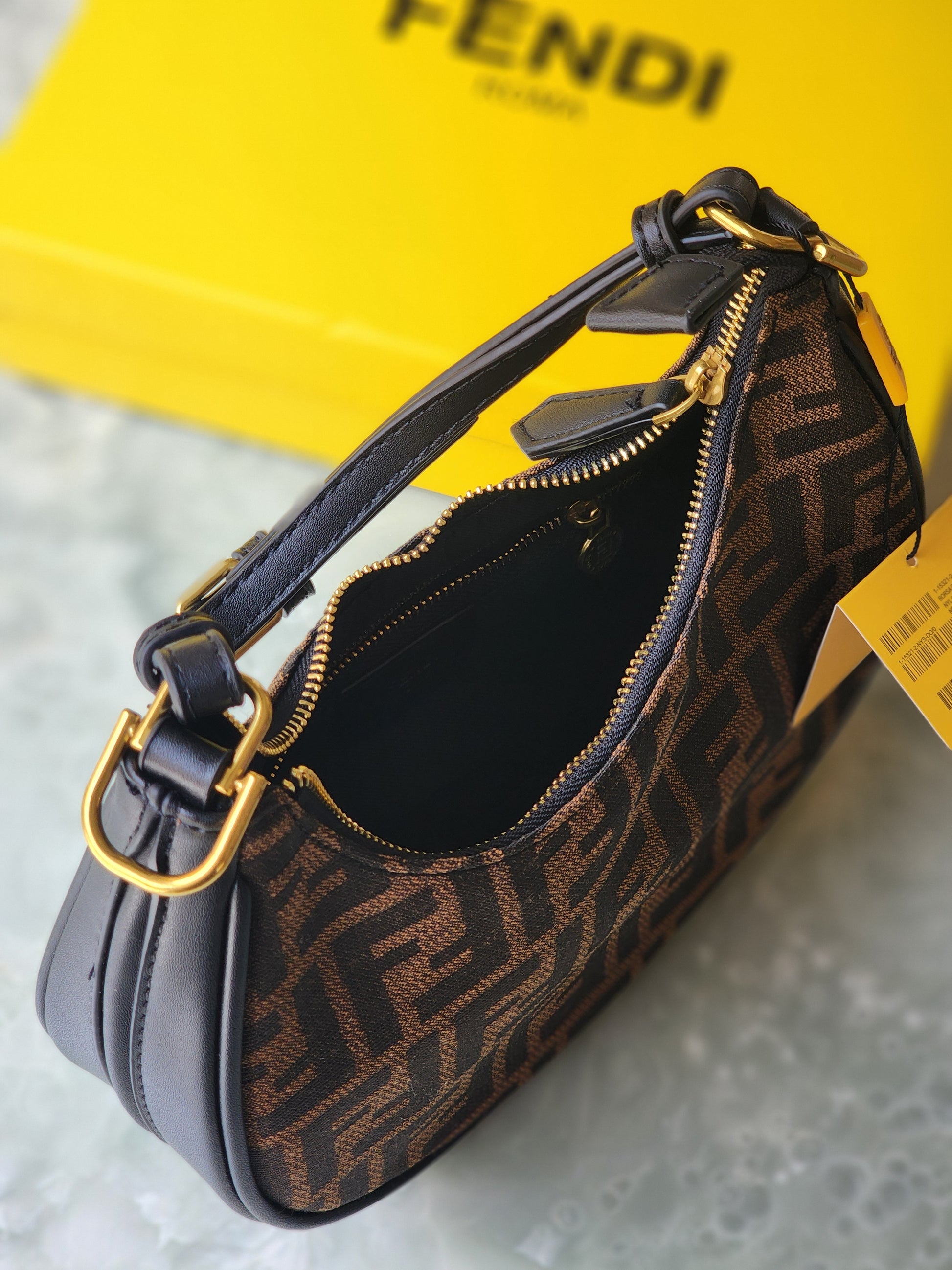 Moon Bag – Monogram Brown