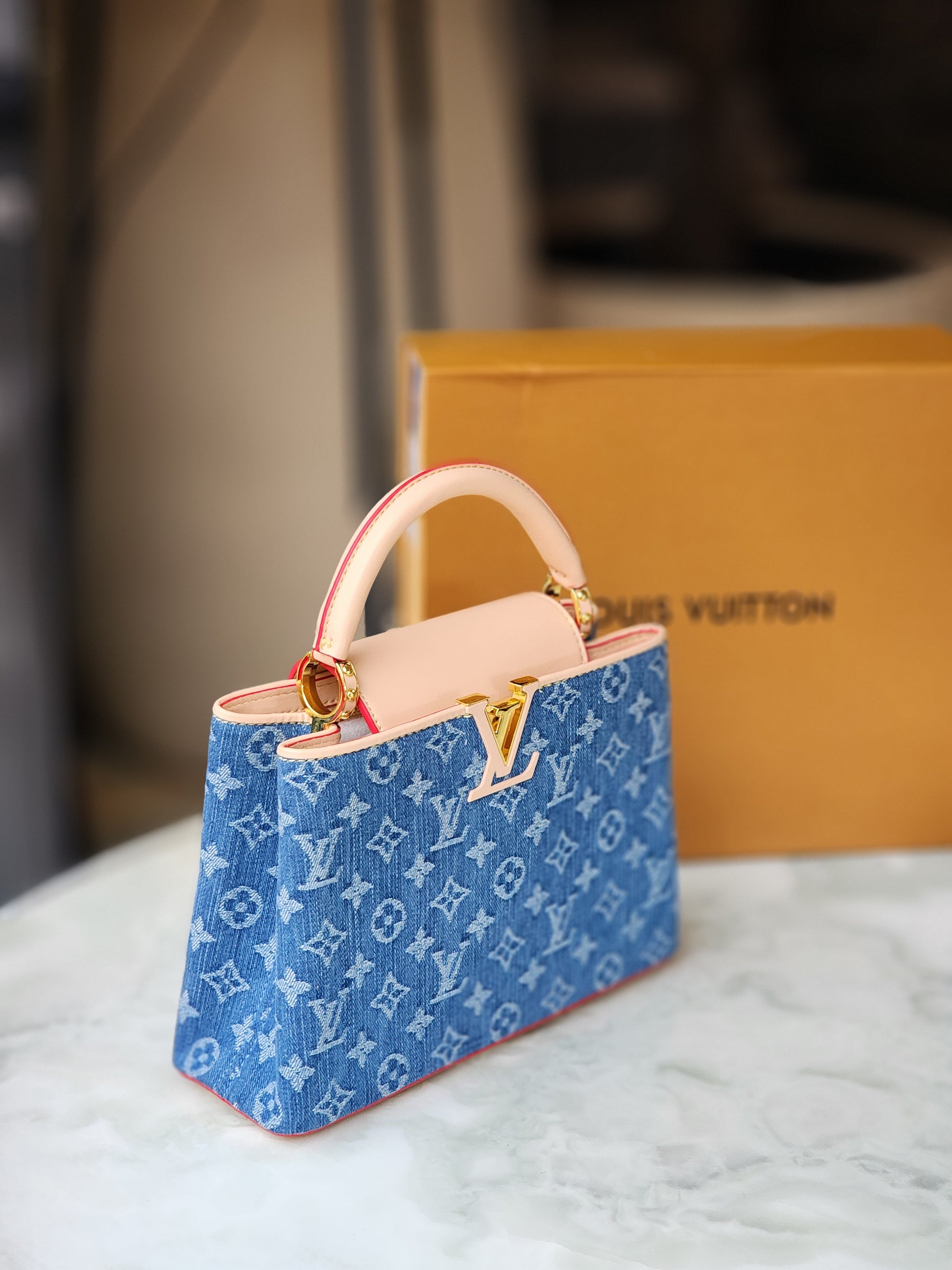 Denim Monogram bag