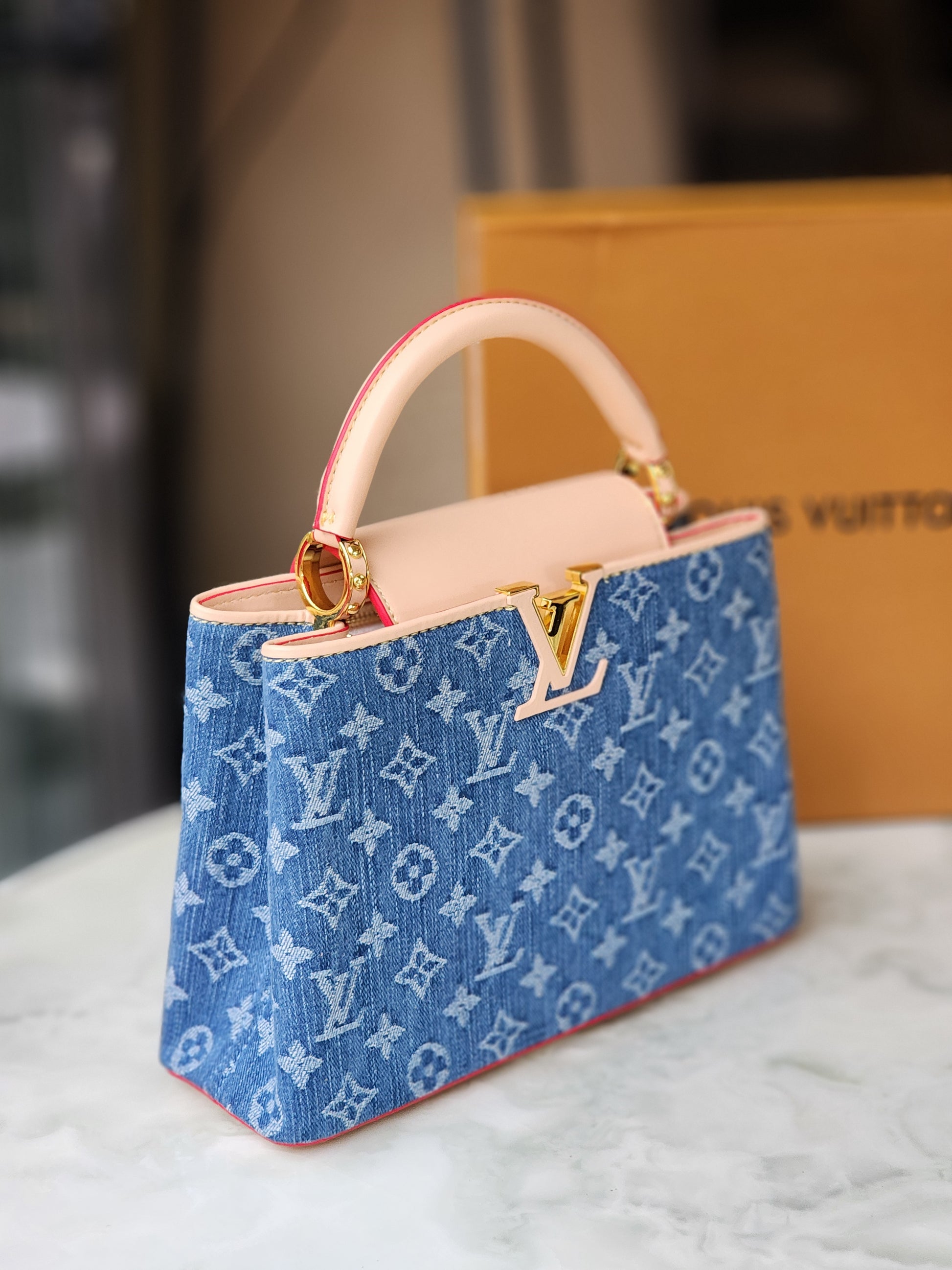 Denim Monogram bag