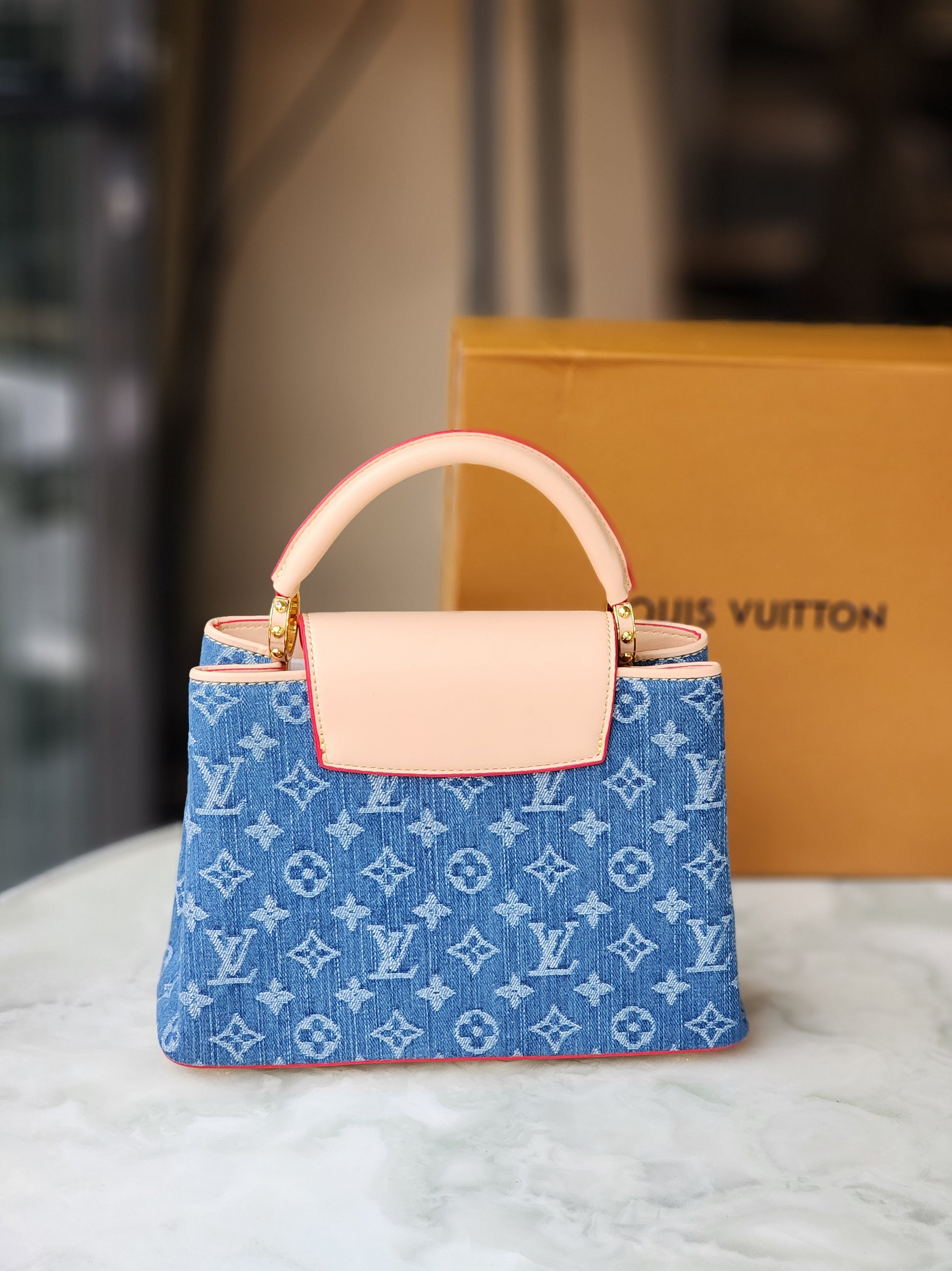 Denim Monogram bag