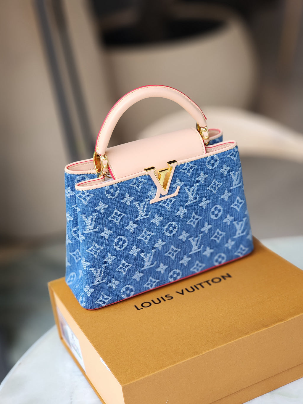 Denim Monogram bag
