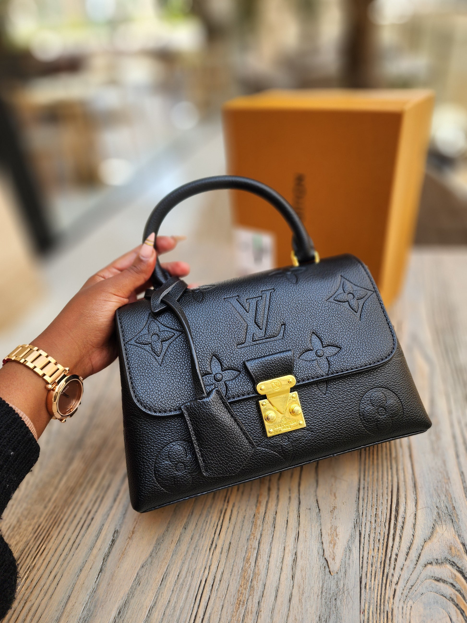 Top handle crossbody bag