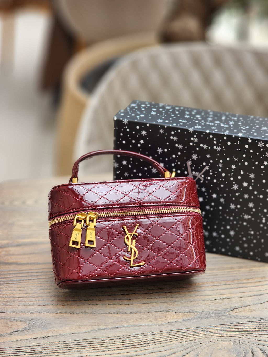 Quilted Glossy Mini Bag