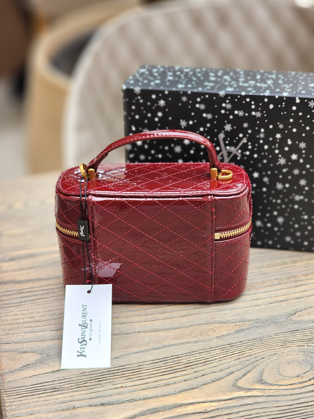 Quilted Glossy Mini Bag