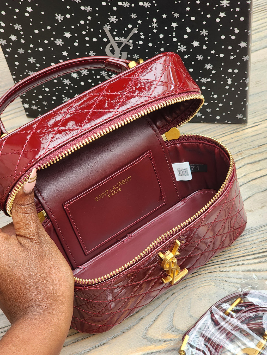 Quilted Glossy Mini Bag