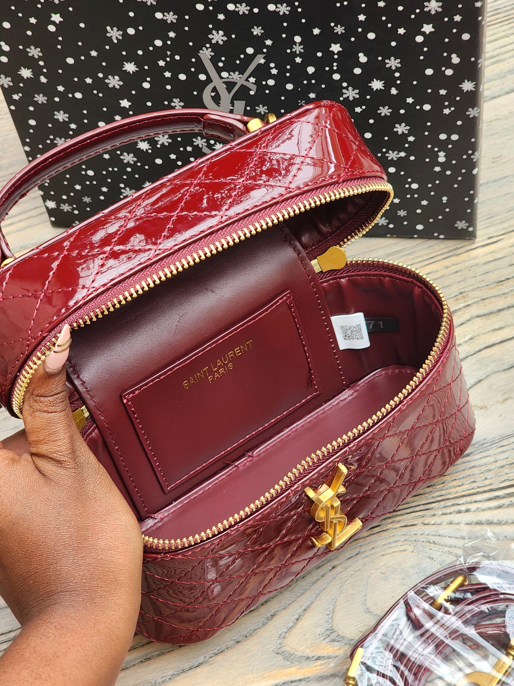 Quilted Glossy Mini Bag