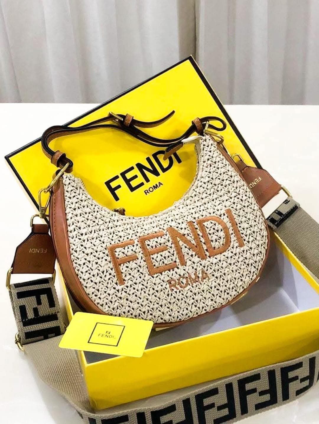 Raffia Shoulder Bag