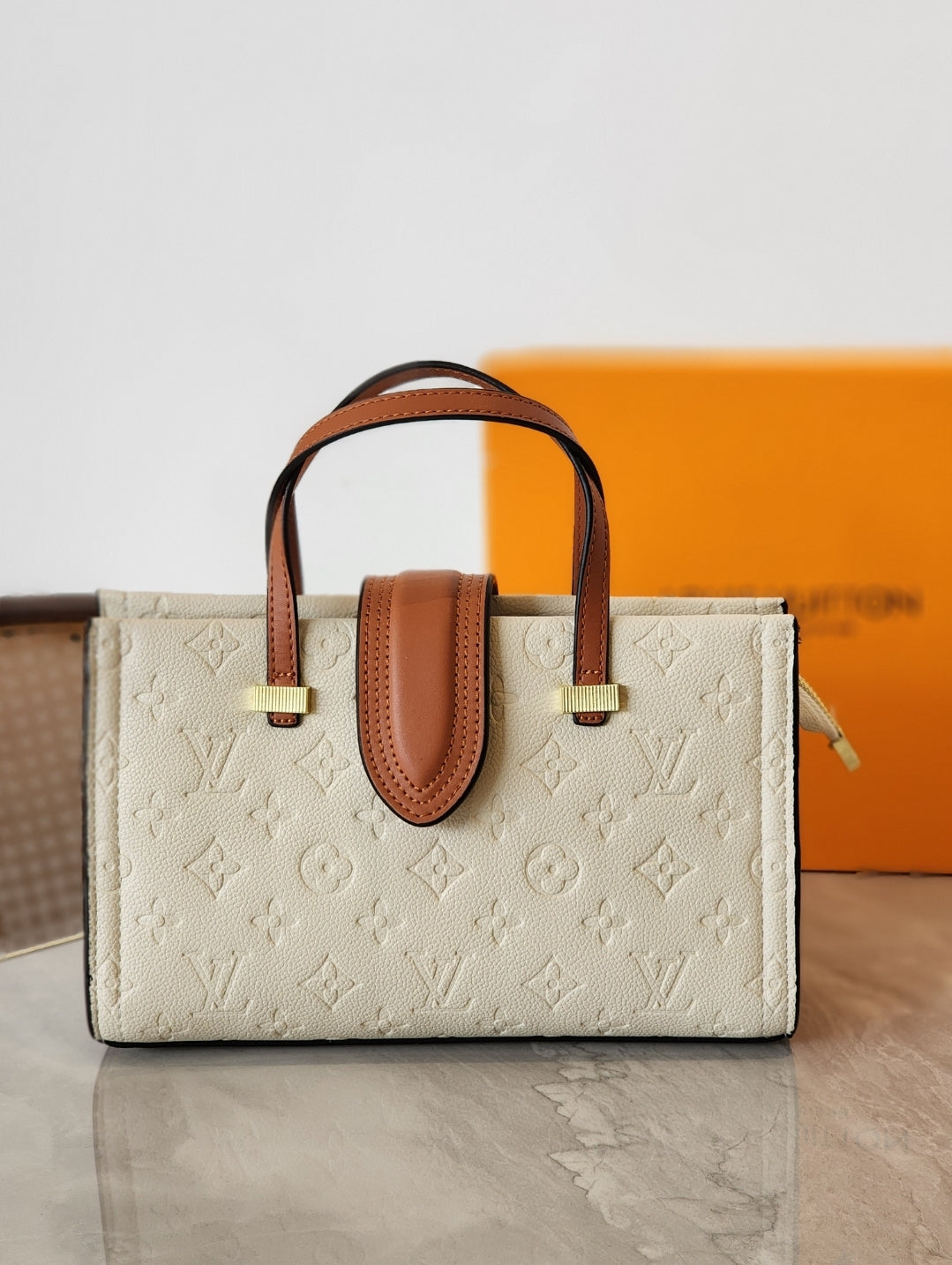 Monogram top handle