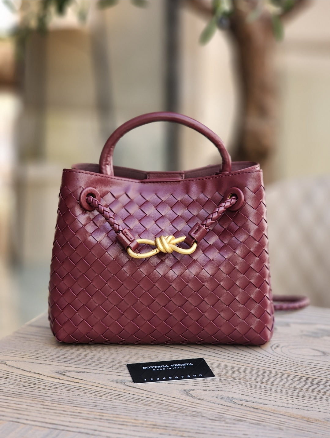 Braided Faux Leather Tote